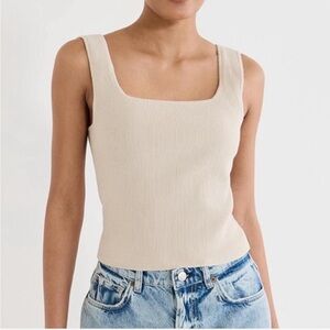 Reformation Julia Tank Top Parmesan